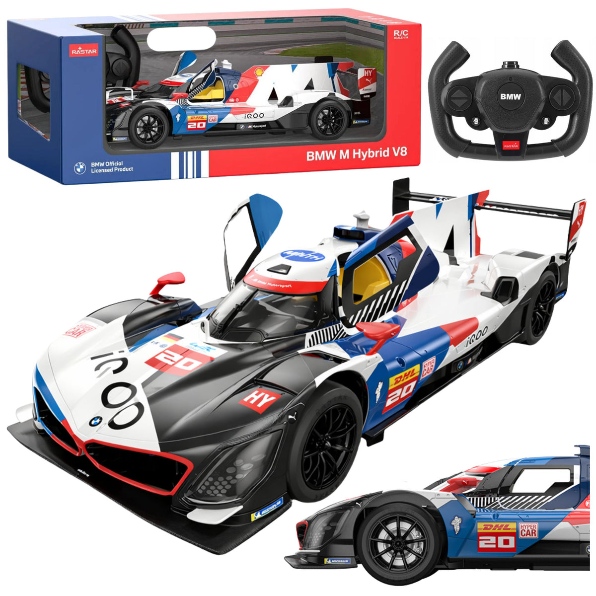 Bmw M Hybrid V8 Závodné auto na diaľkové ovládanie Rc Car Rastar 1:14