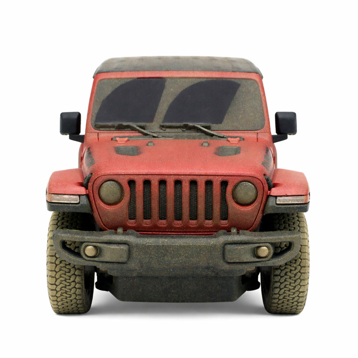 Jeep Wrangler Rubicon-muddy Remote Controlled Rc Car Red Rastar 1:24