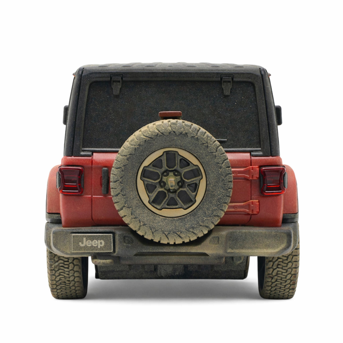 Jeep Wrangler Rubicon-muddy Remote Controlled Rc Car Red Rastar 1:24