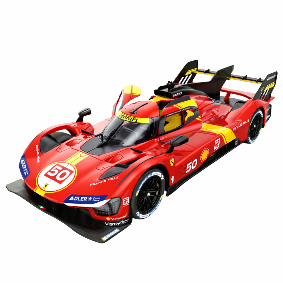 Ferrari 499p Mașină cu telecomandă Rc Red Rastar 1:24