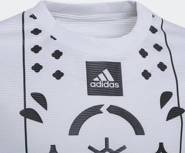 Kinder-T-Shirt Adidas Jr Q2 bedrucktes Tennisweiß