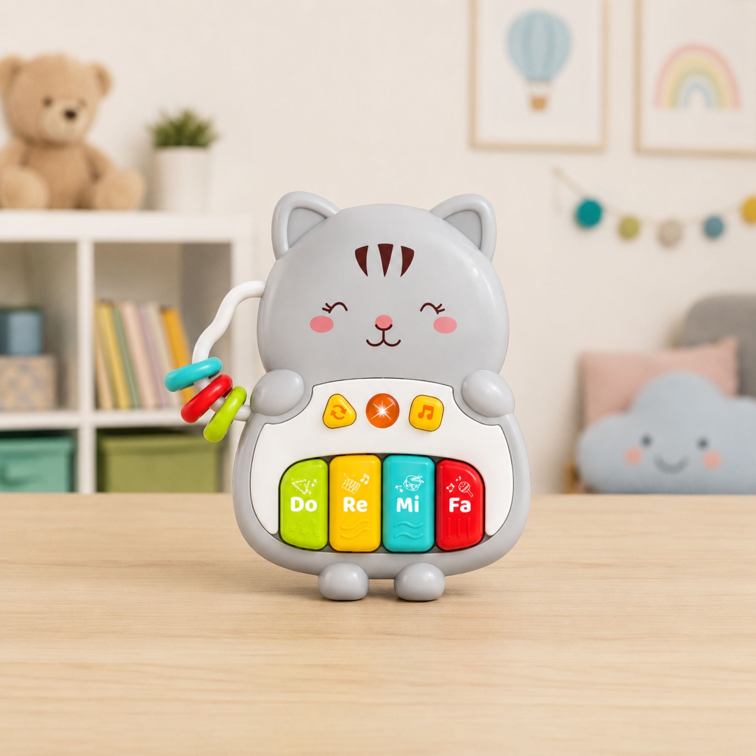 Musical Toy Kitten Piano Educational For Toddlers Melodies Sounds