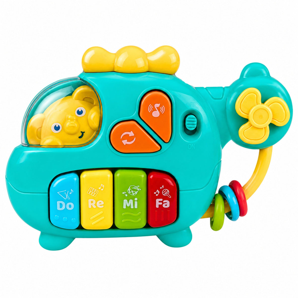 Piano musicale educativo per elicotteri per suoni di melodie per bambini