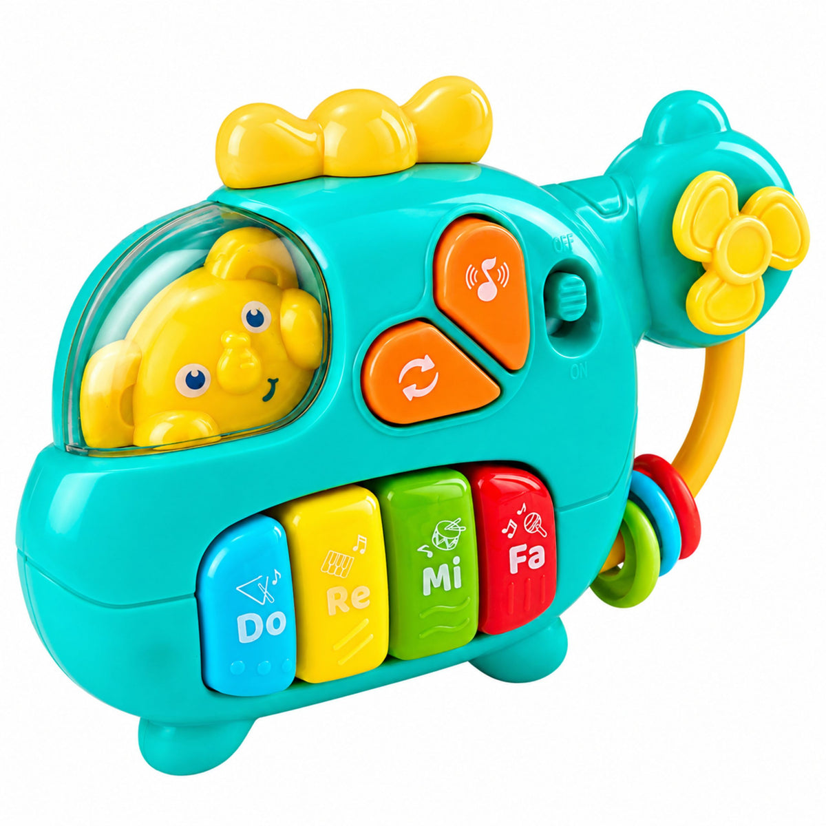 Piano musicale educativo per elicotteri per suoni di melodie per bambini