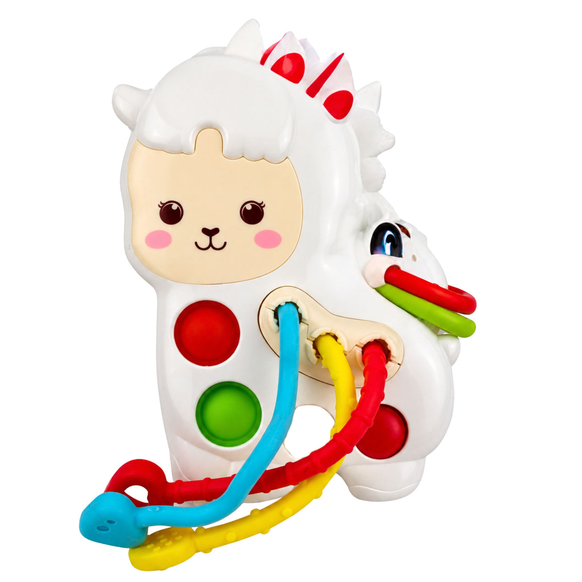 Sensory Toy For Toddlers Llama With Strings Pop-it Beads