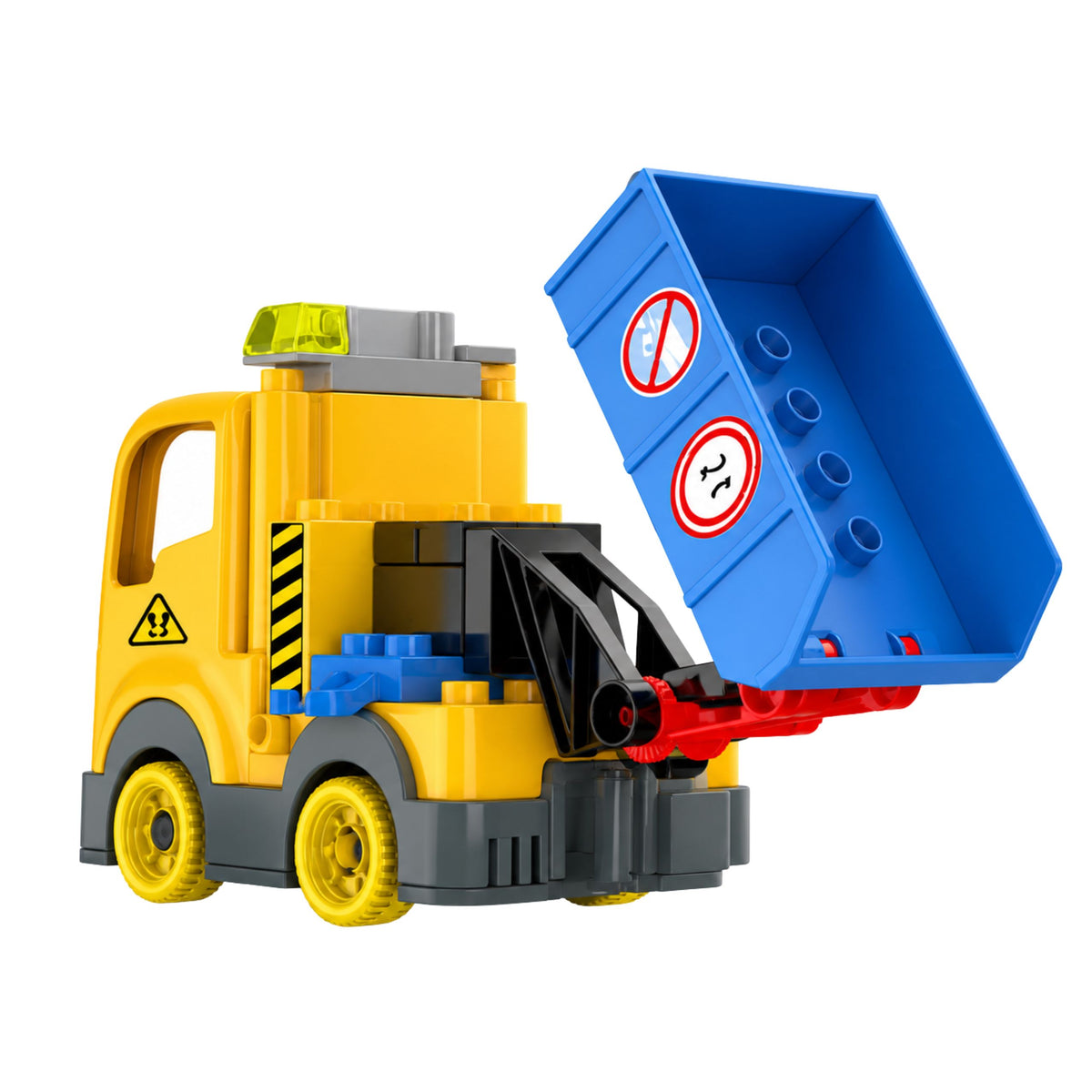 Construction Blocks Building Base Crane Dumper Sounds 91 Pcs.