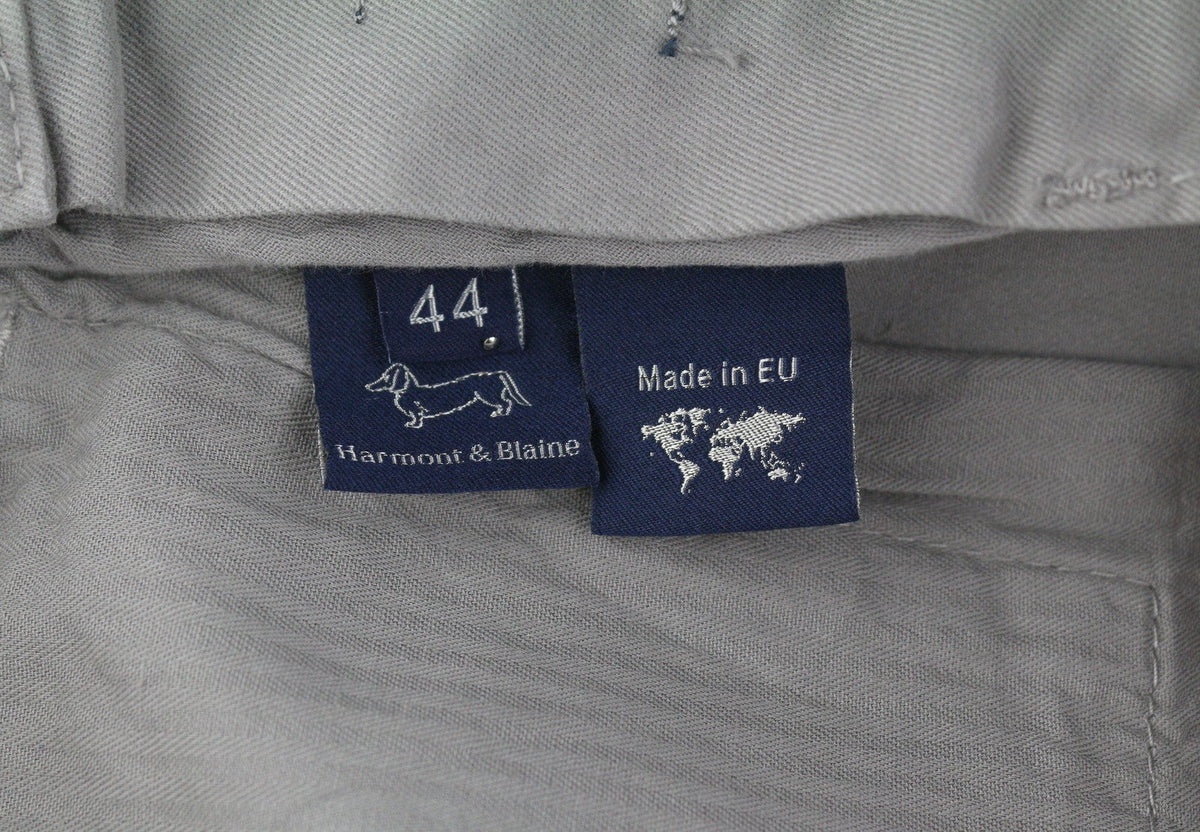 Grijze katoenen broek