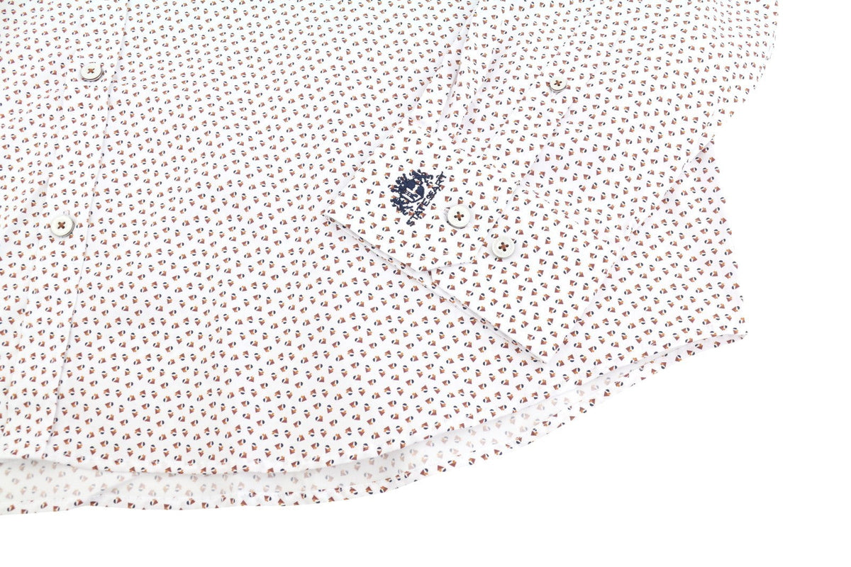 Camisa de algodão branco
