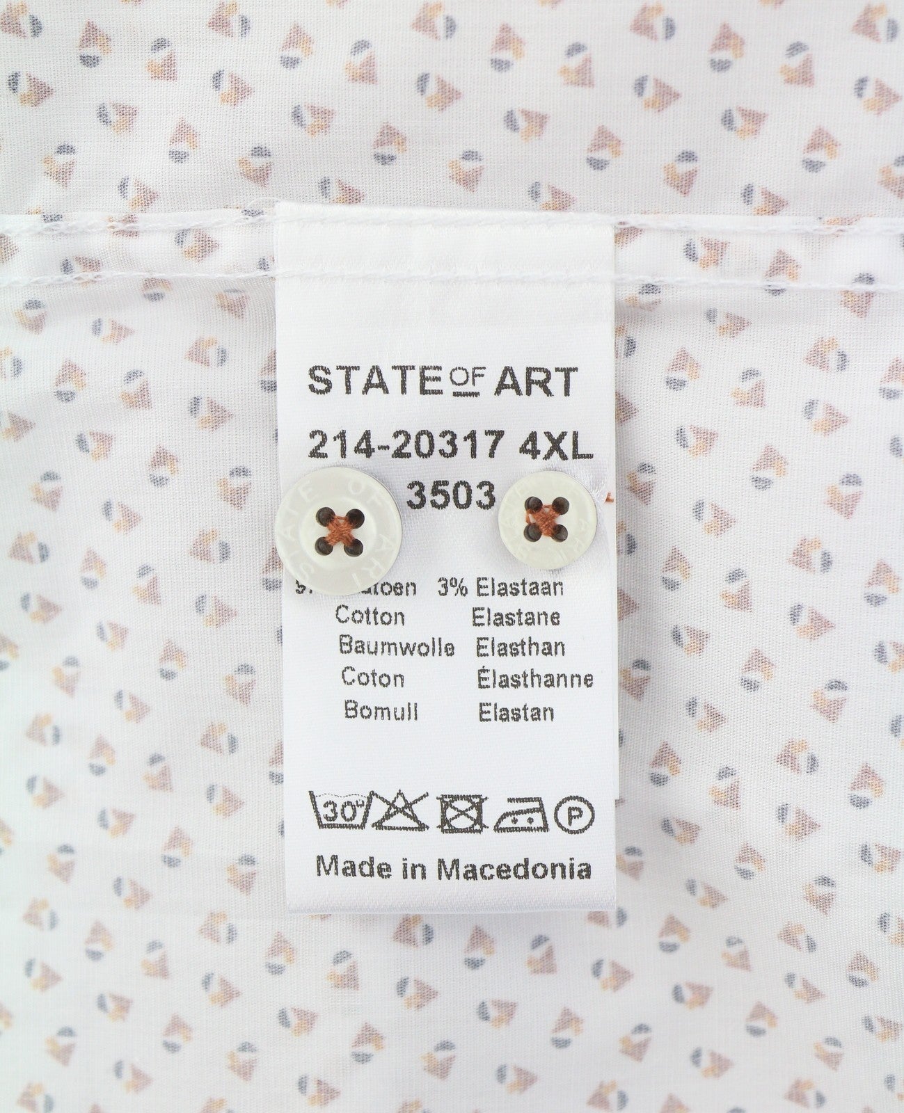 Camisa de algodão branco