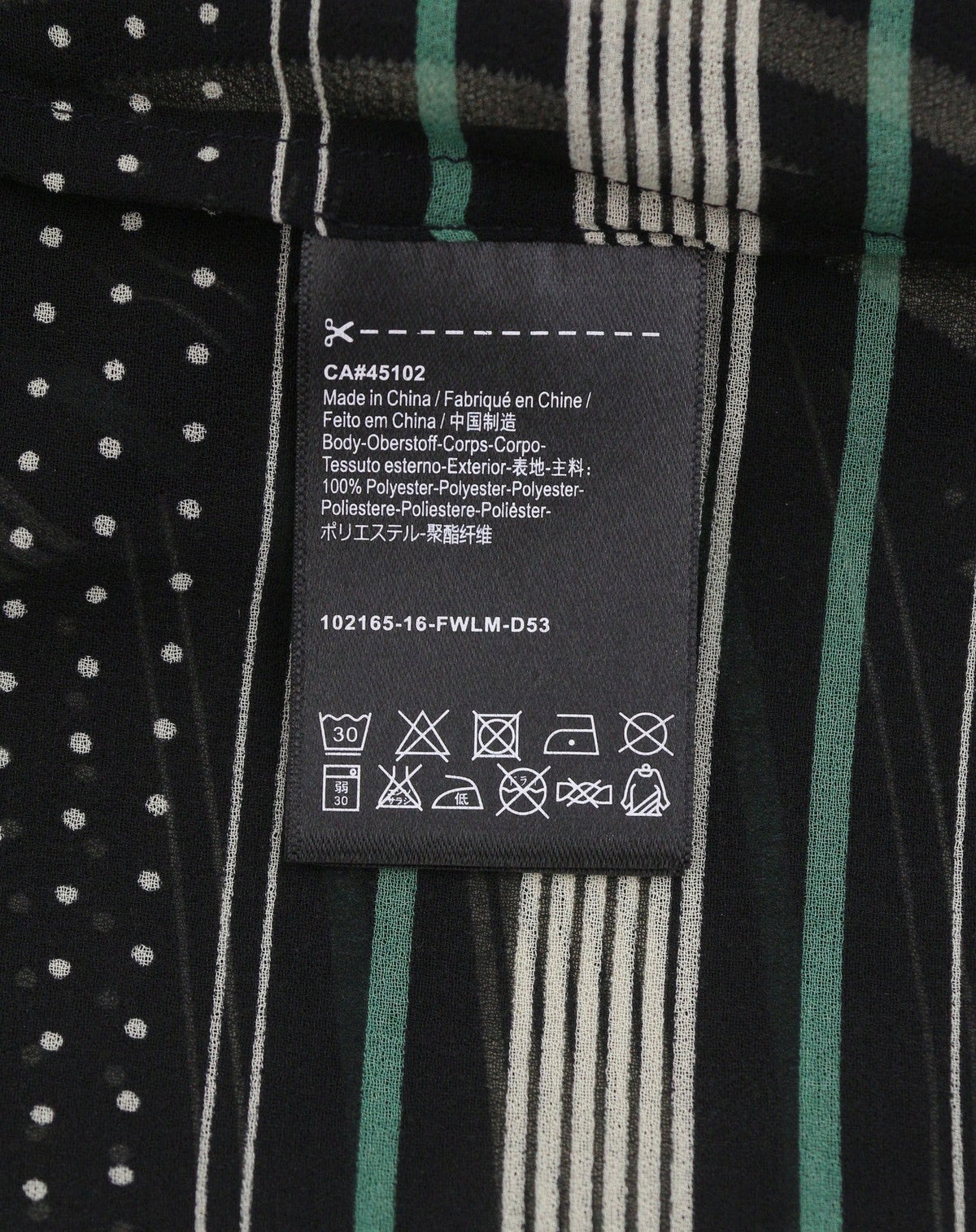 Black Polyester T-shirt