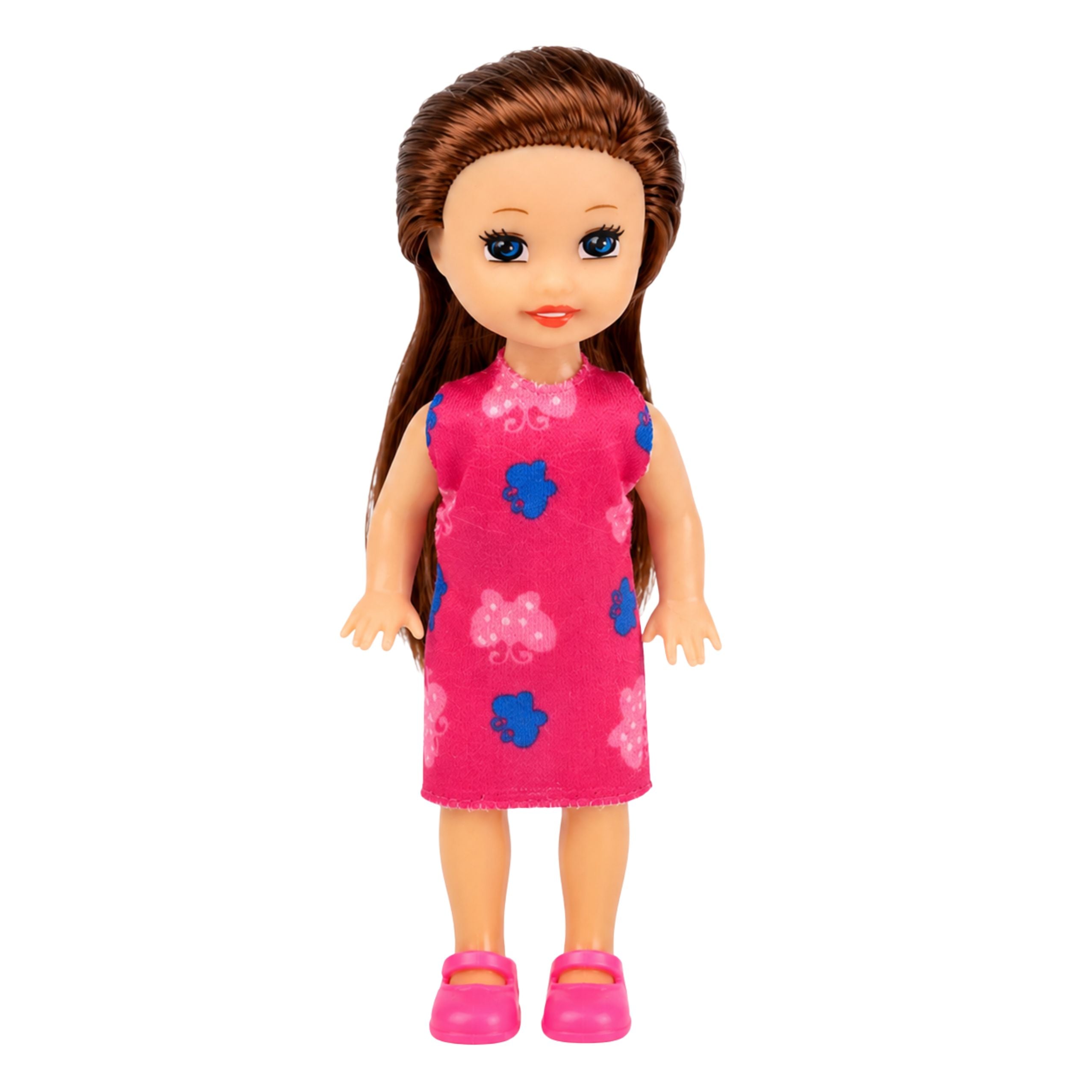 Mini Doll Set With Cash Register Saleswoman Hamburger Ice Cream Accessories