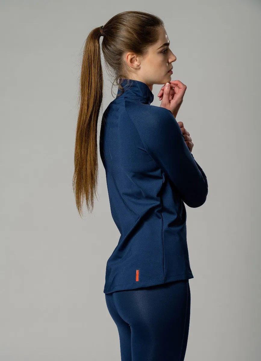 Thermisch T-shirt voor dames, playerlayer eco-tussenlaag, marineblauw xs