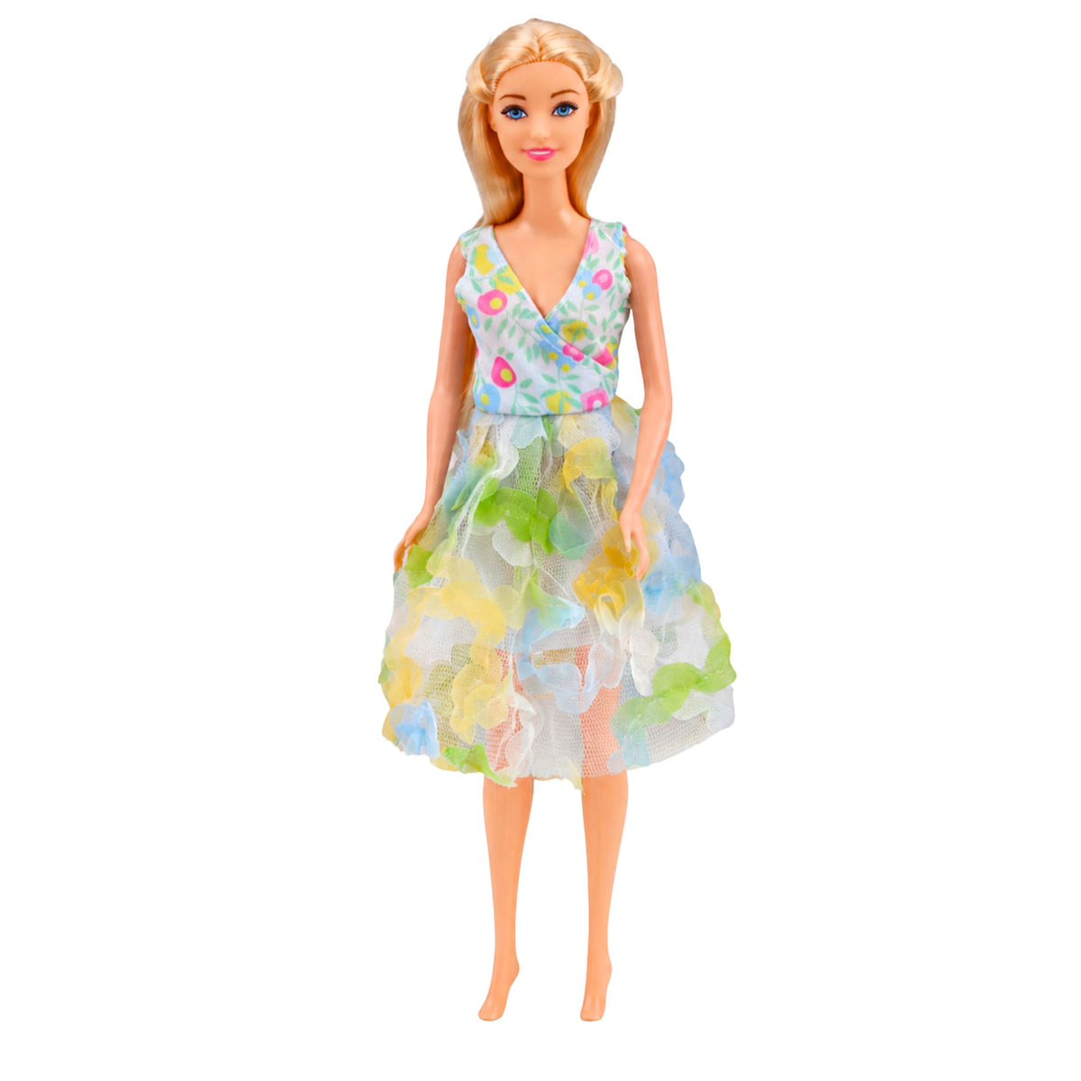 Bella Doll In Colorful Dress Pink Convertible Car Set