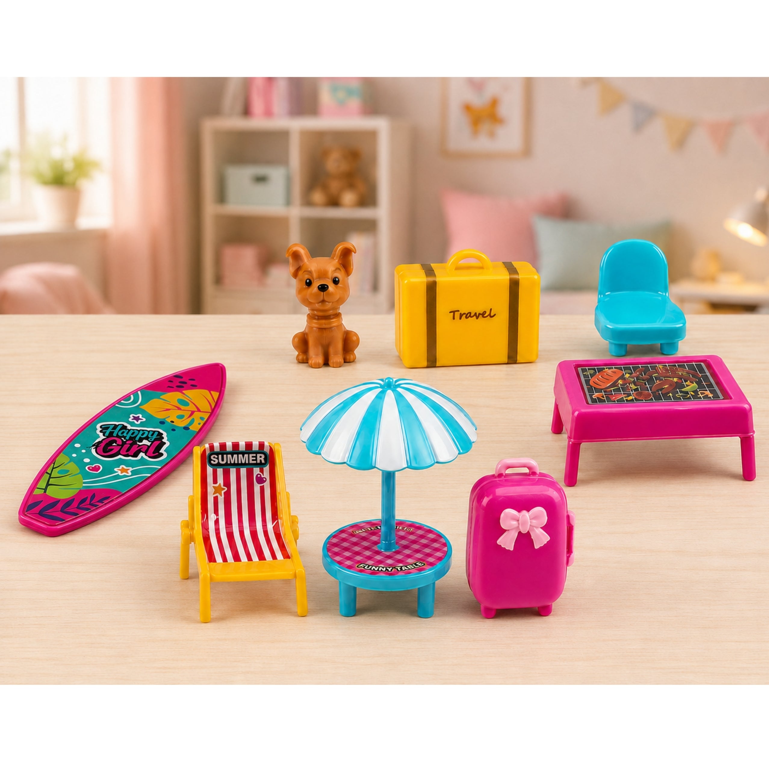 Meleks Golf Set Doll Dog Golf Set Holiday Accessories