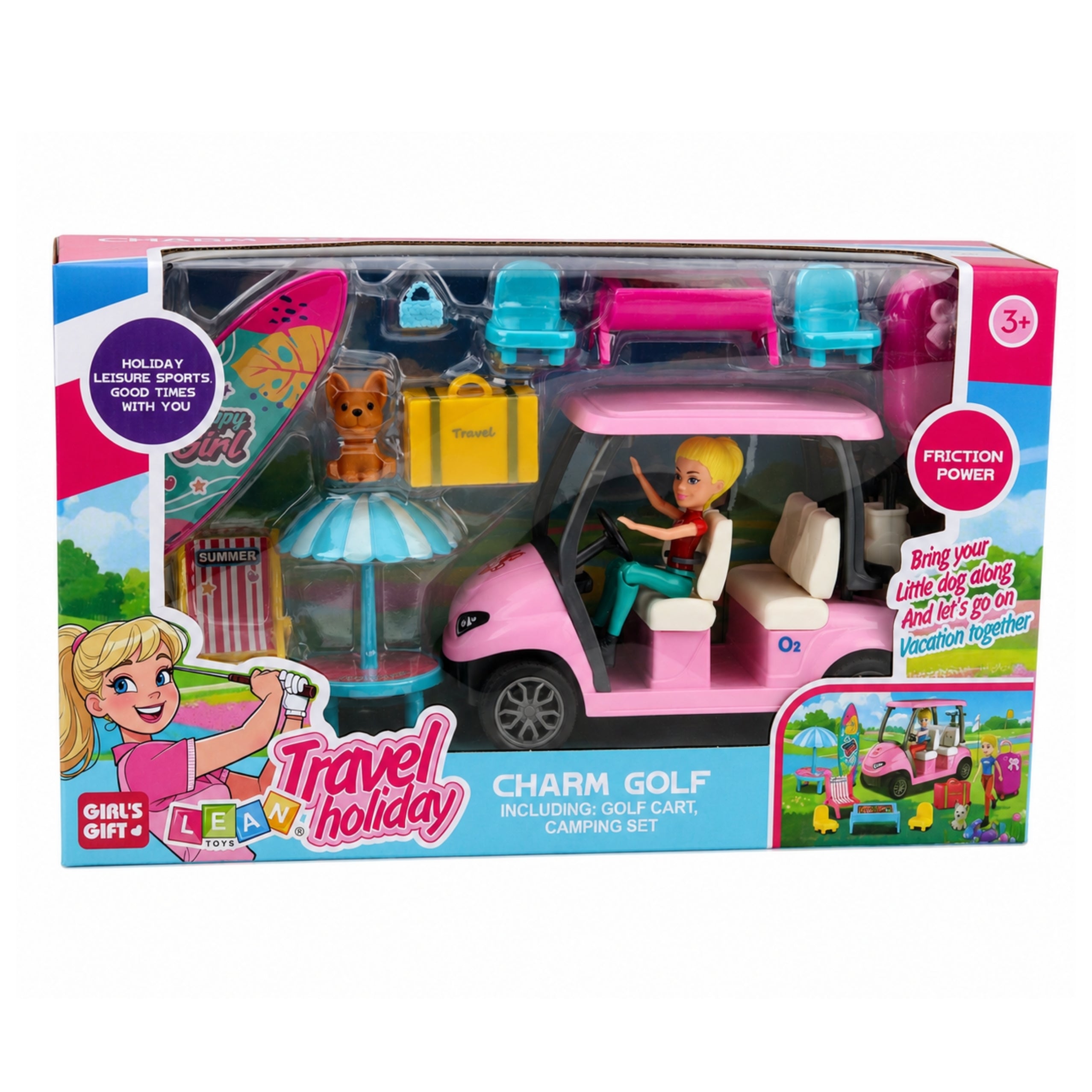 Meleks Golf Set Doll Dog Golf Set Holiday Accessories
