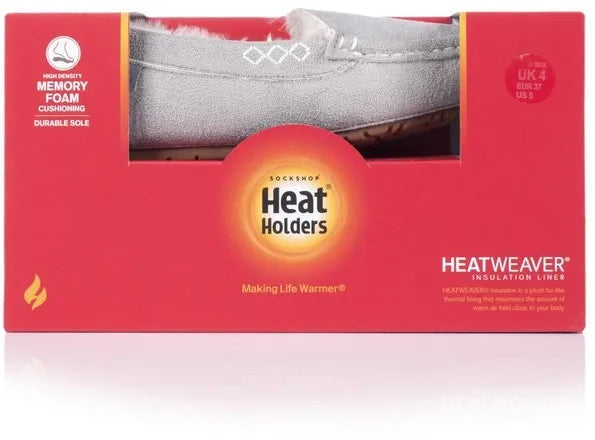 Najcieplejsze kapcie damskie z uchwytami na ciepło, szare