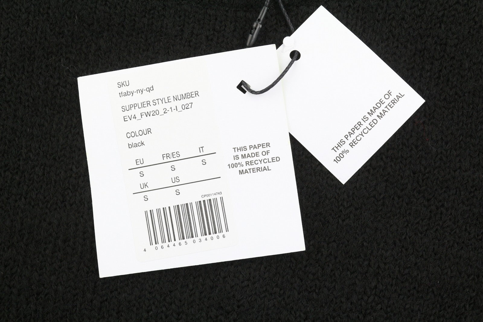 Black Polyester Jumper
