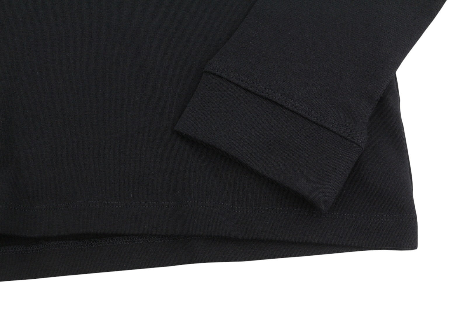 Black Cotton Sweatshirt