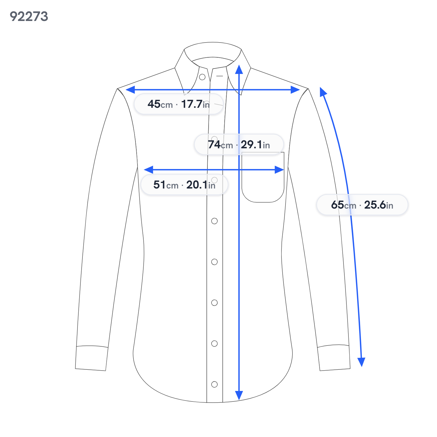 Blue Cotton Shirt