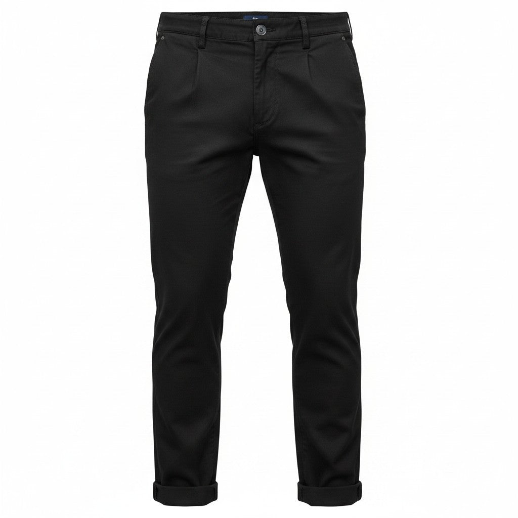 Black Cotton Trousers