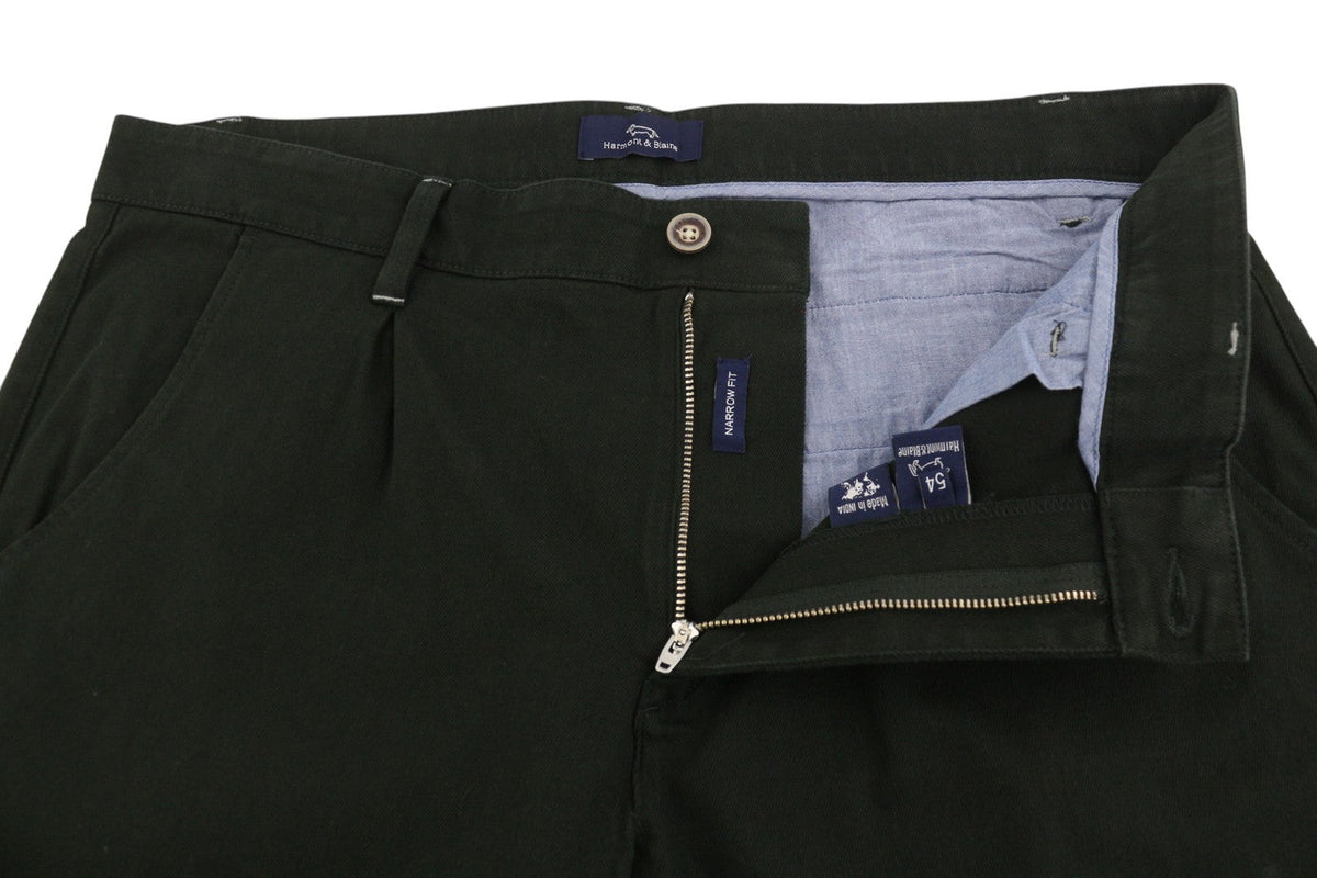 Black Cotton Trousers