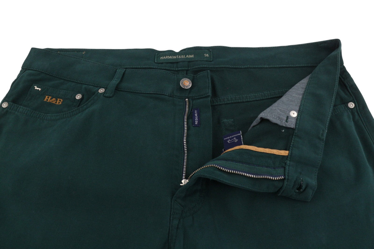 Green Cotton Trousers