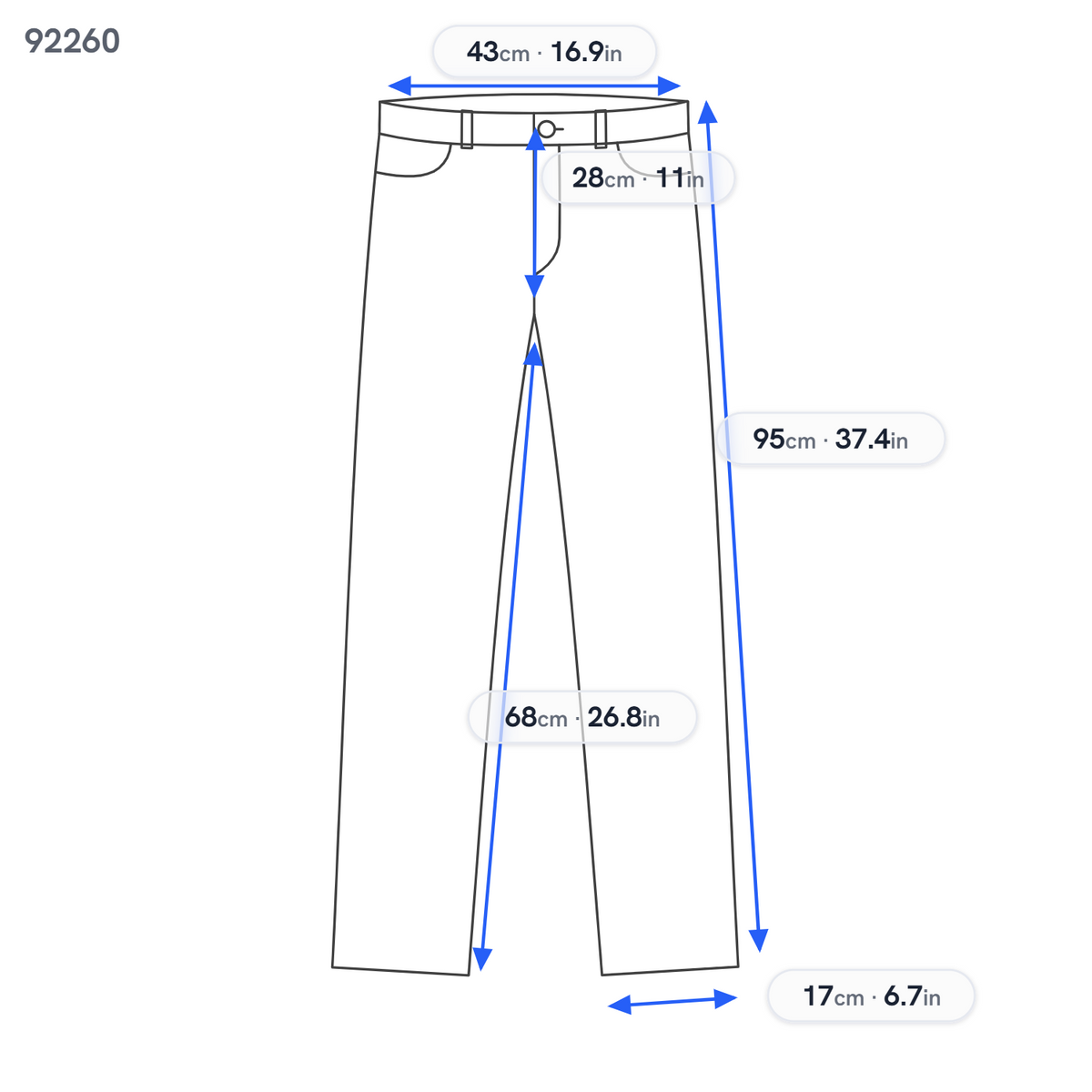 Black Polyester Trousers