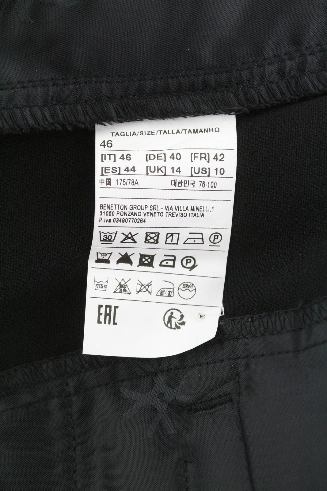 Black Polyester Trousers