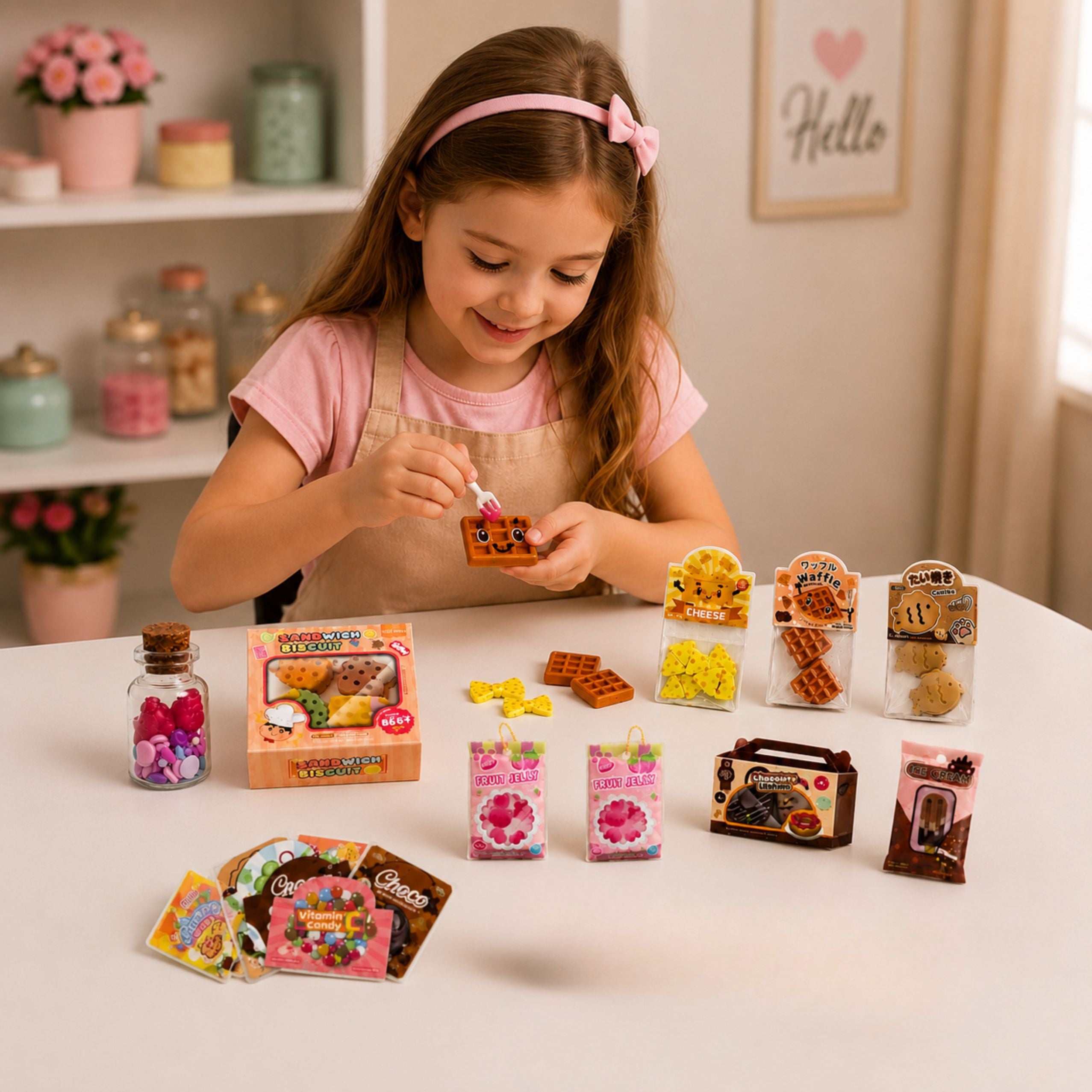Diy Crafting Decorating Squishy Mini Sweets Snacks Kit