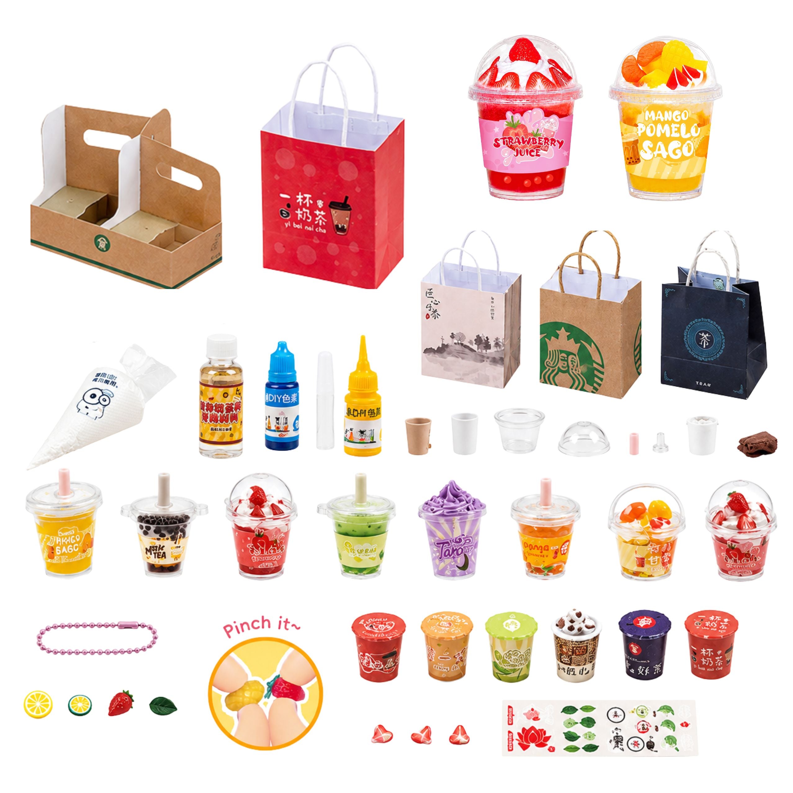 Diy Creative Kit: Creating Decorating Squishy milkshakes