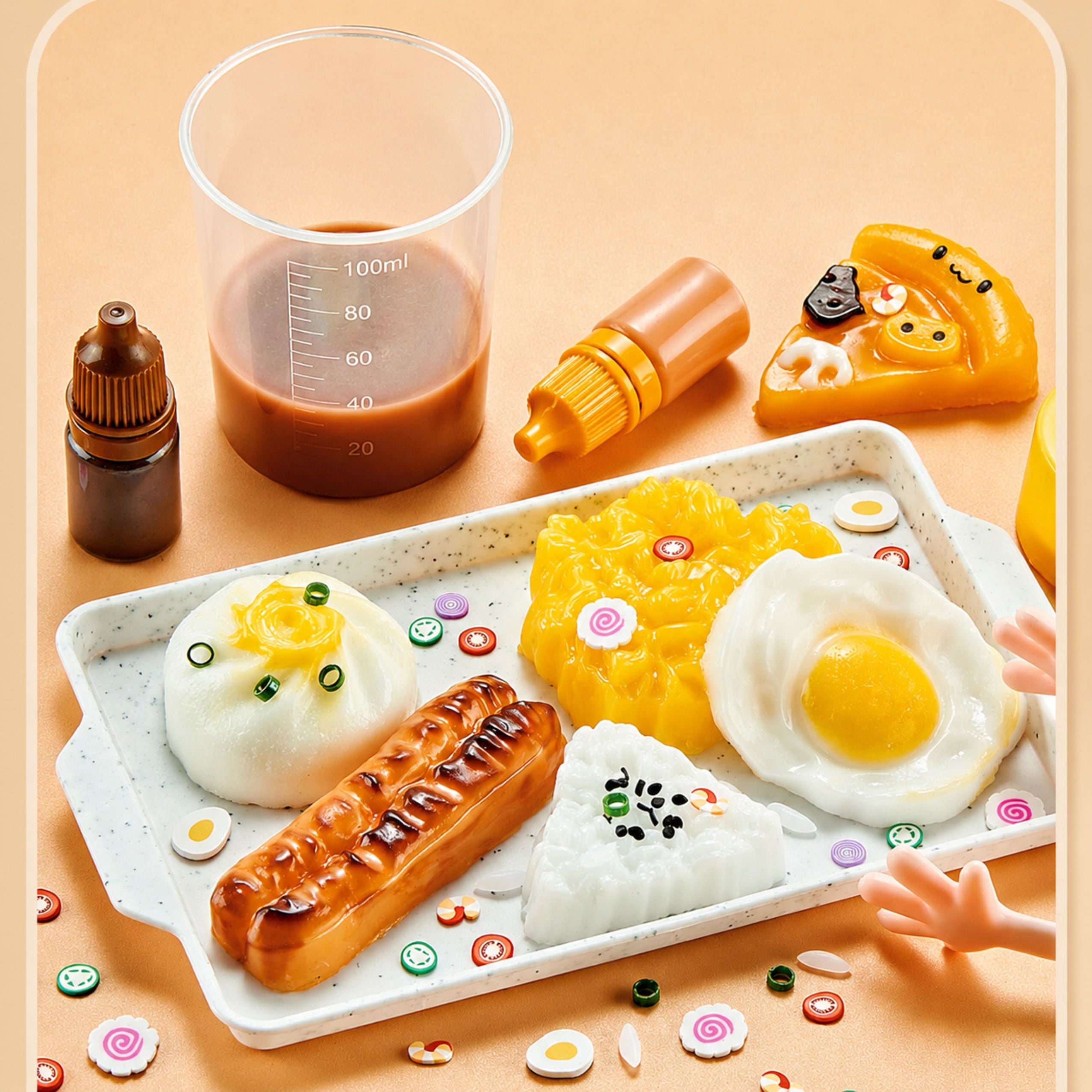 Creative Arts And Crafts Kit: Diy Squishy Decorative Breakfast Food