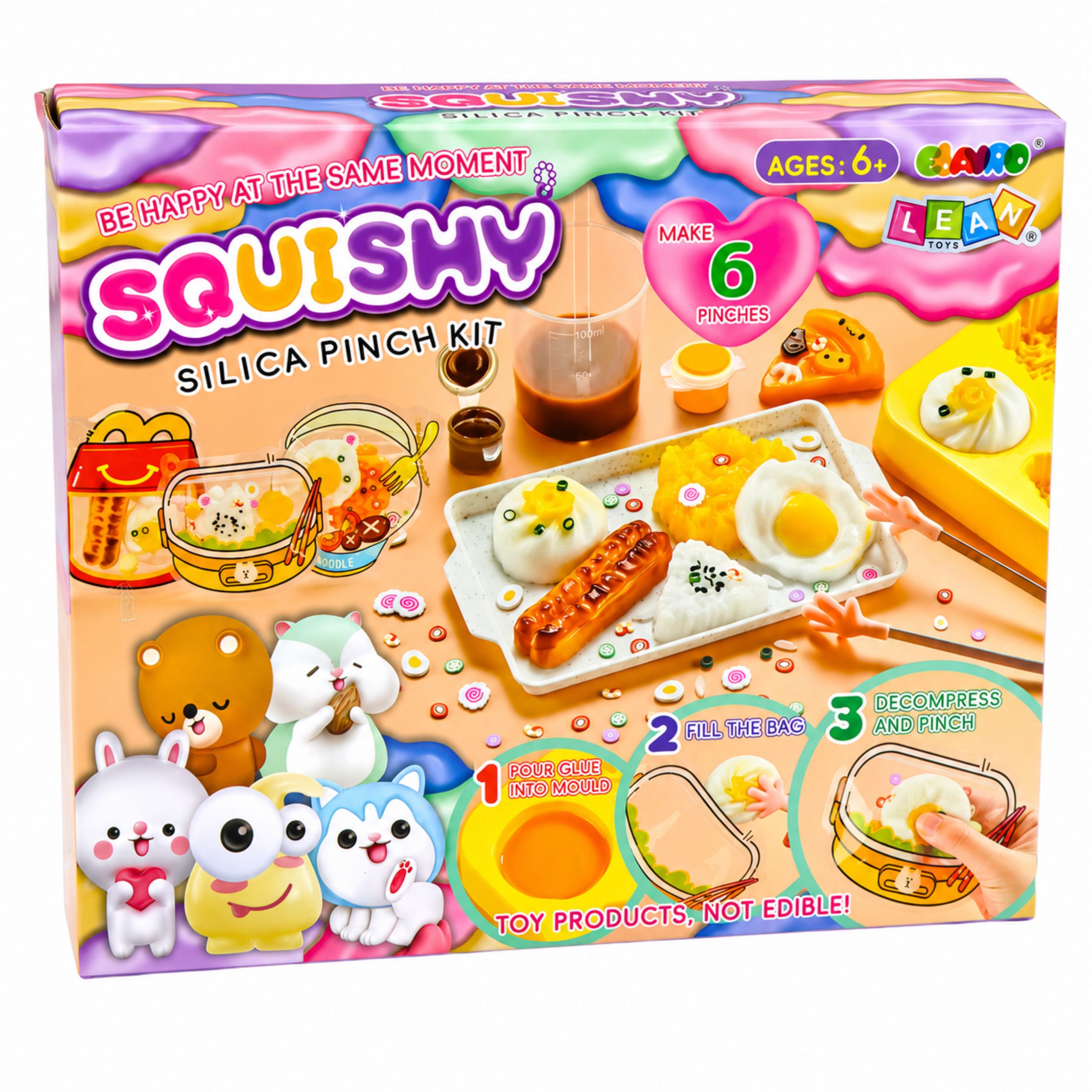 Creative Arts And Crafts Kit: Diy Squishy Decorative Breakfast Food