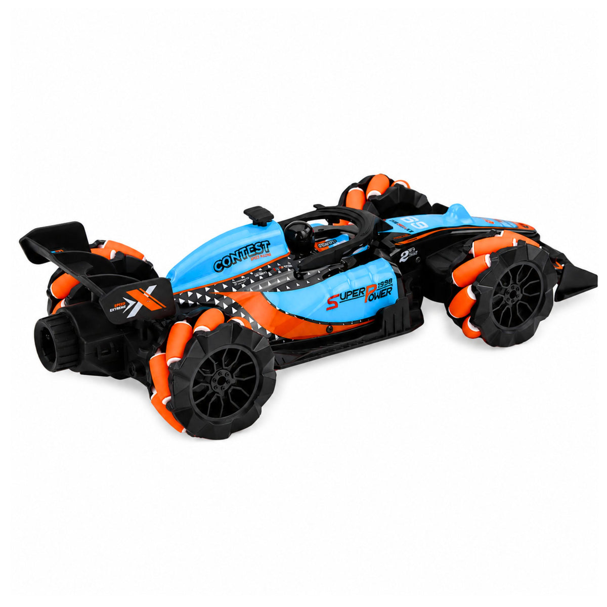 Voiture Rc Télécommandée Rotation 360° 4wd Lumières 1:14