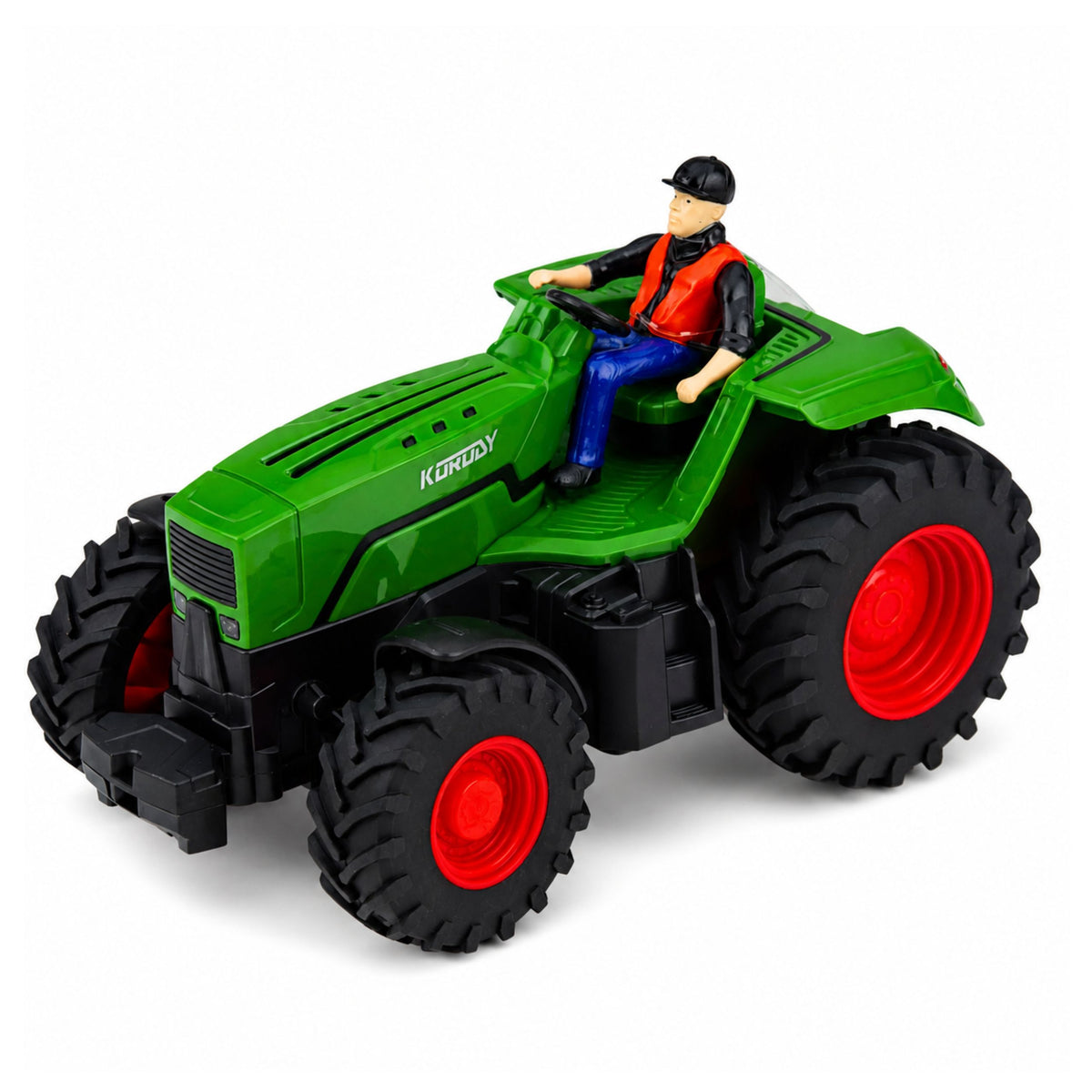 Remote Controlled Farm Tractor With Hay Rake Rc Lights 1:24