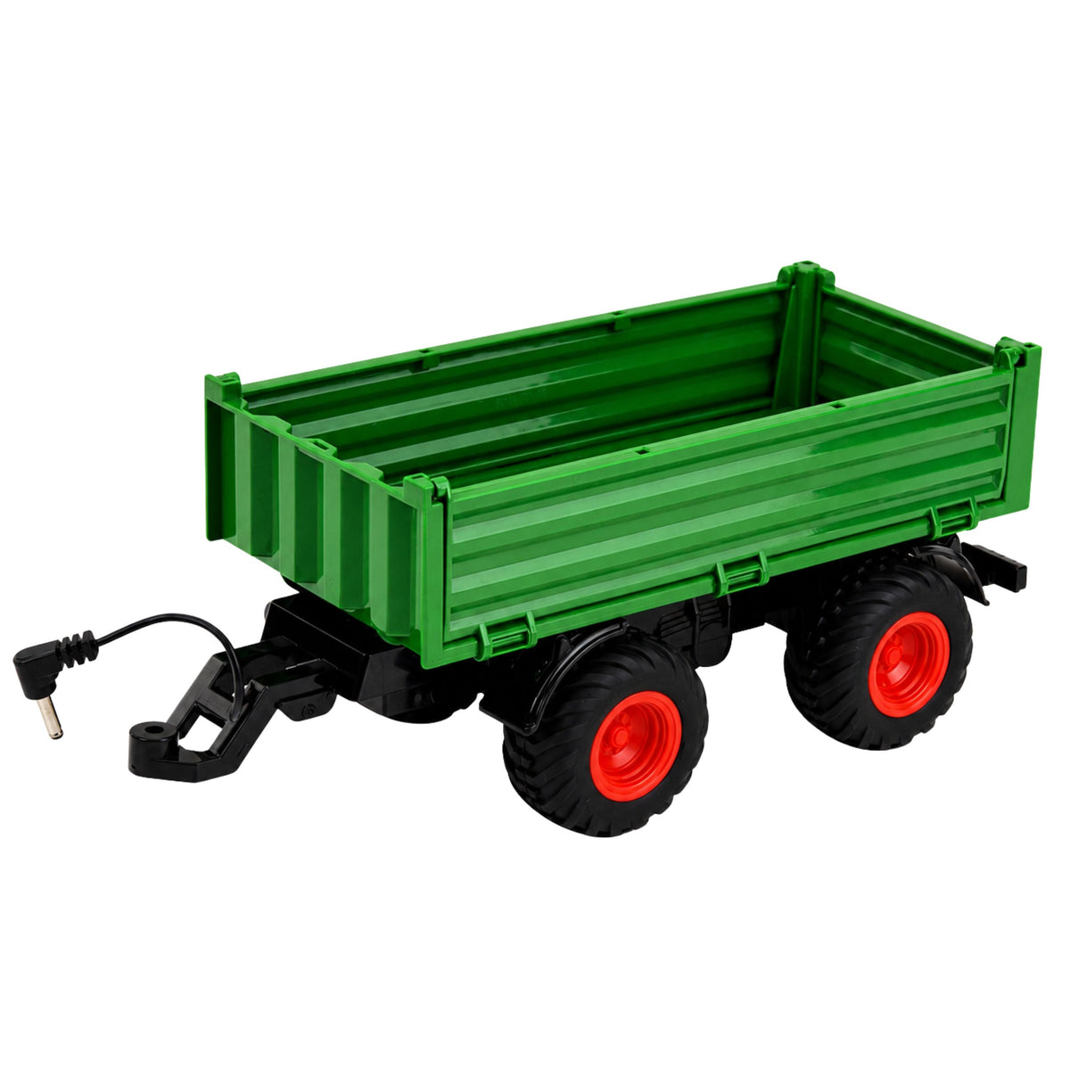 Remote Controlled Rc Agricultural Tractor With Tipper Trailer Green 1:24