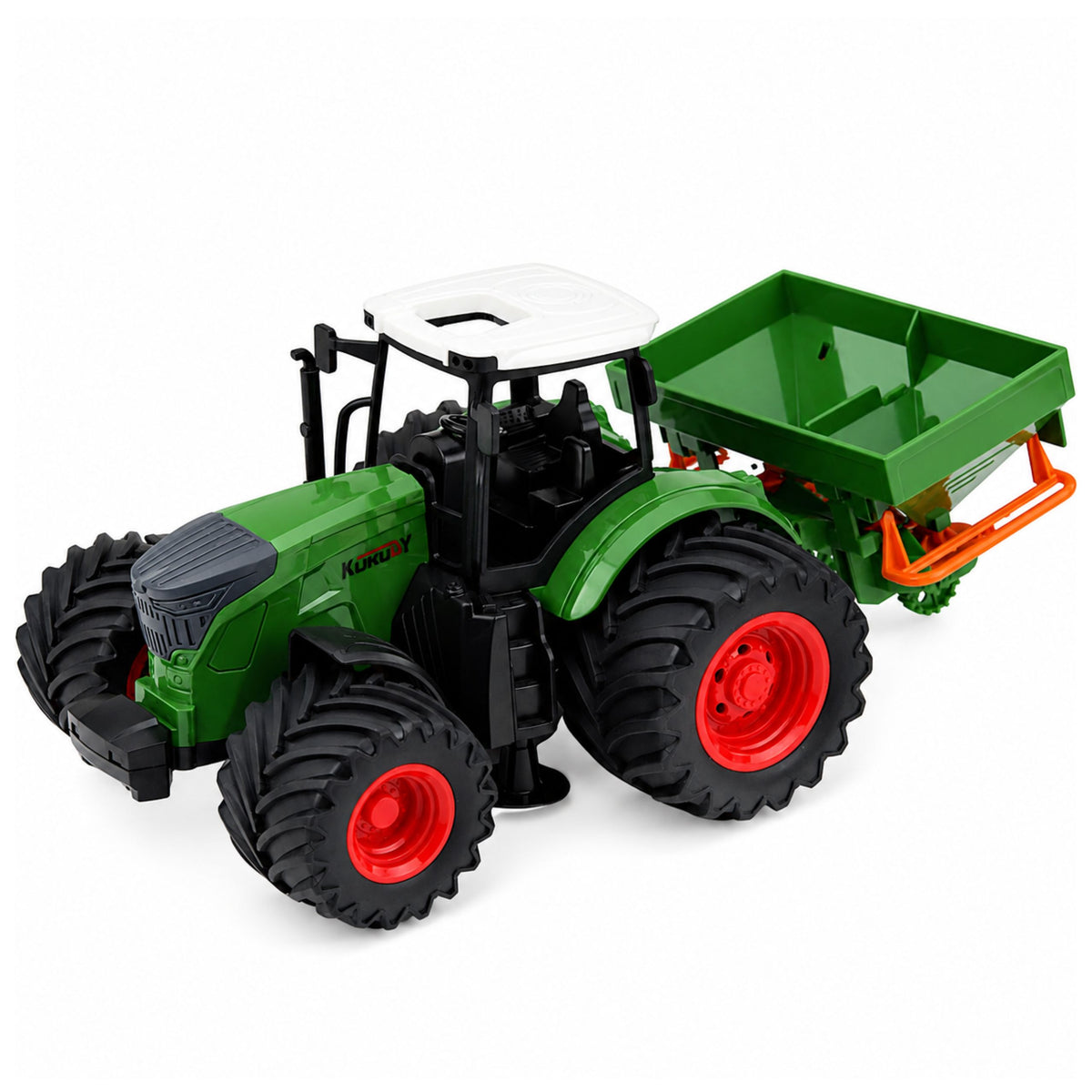 Agricultural Farm Tractor With Seeder Rubber Wheels Agricultural Machine 1:24