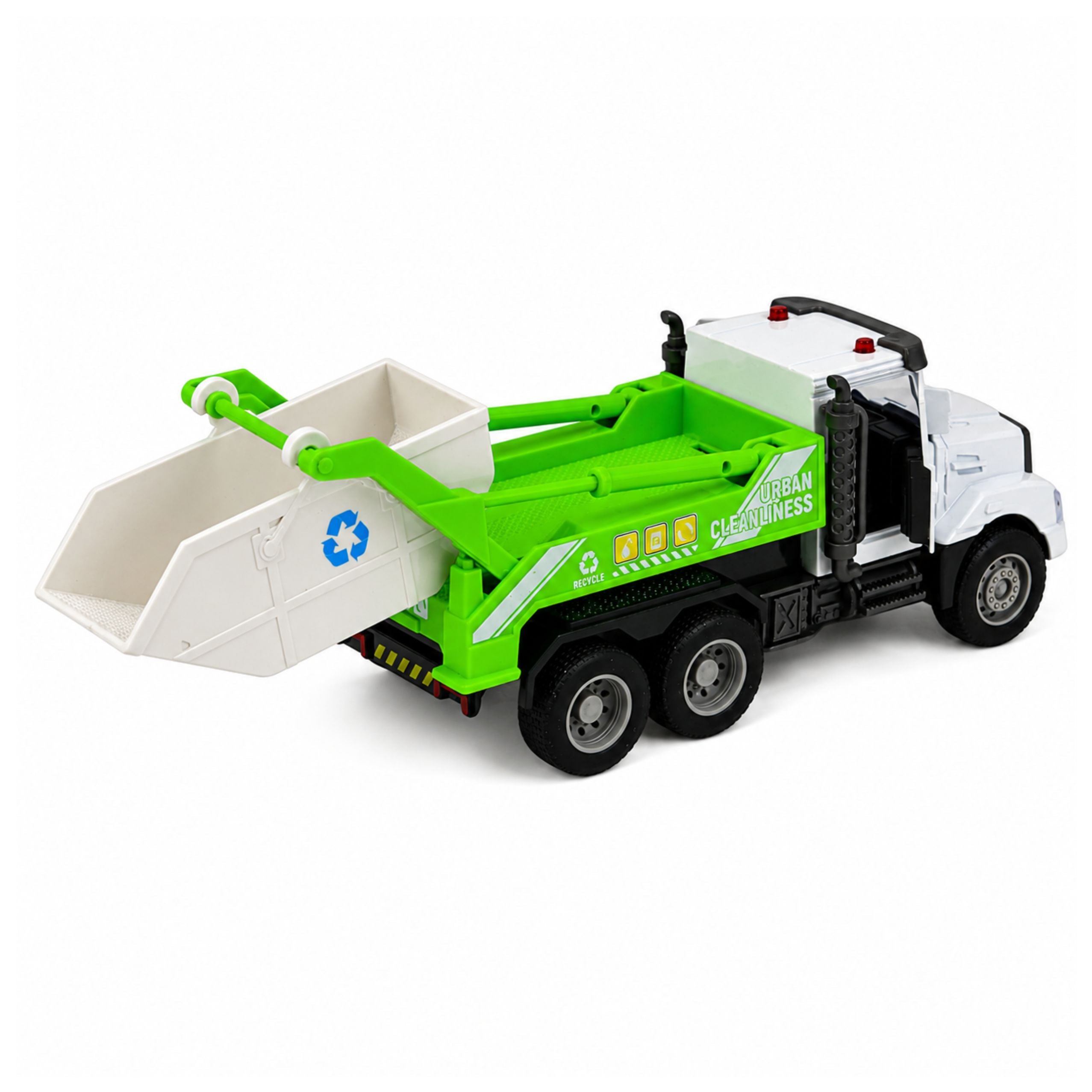 Municipal Vehicle Metal Cabin Drive Opening Doors Lights Sounds 1:46
