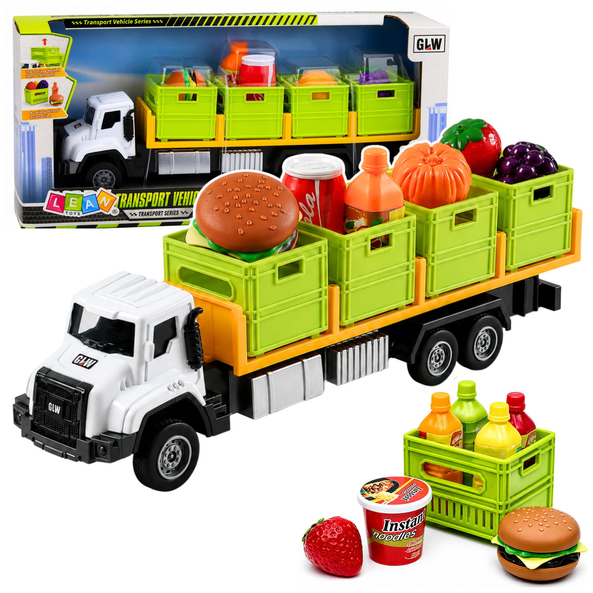 Green Food Transport Truck 1:55