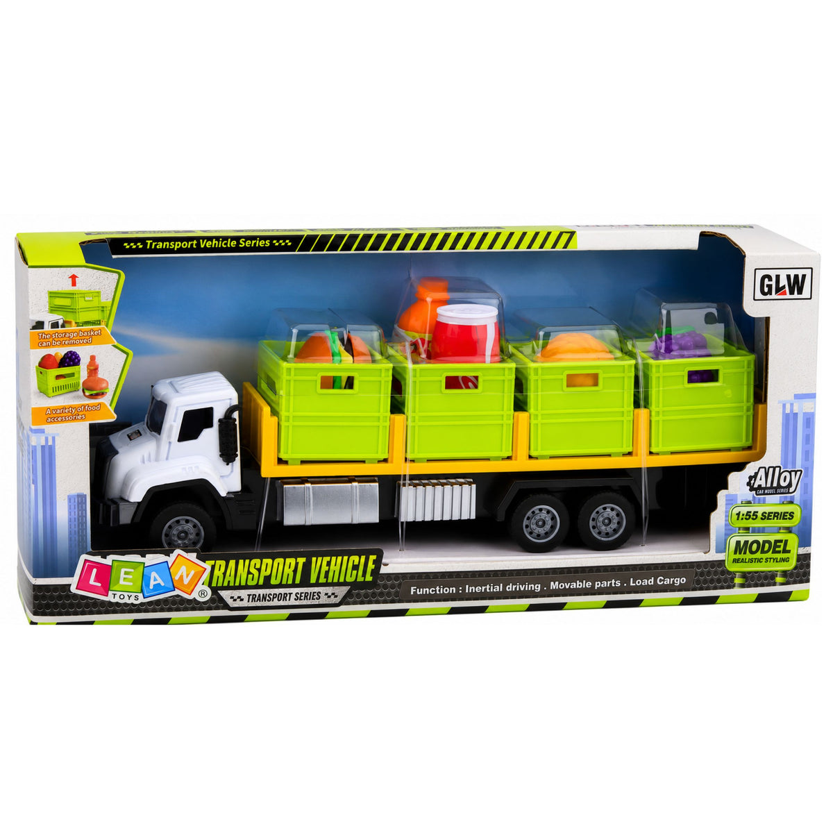 Green Food Transport Truck 1:55