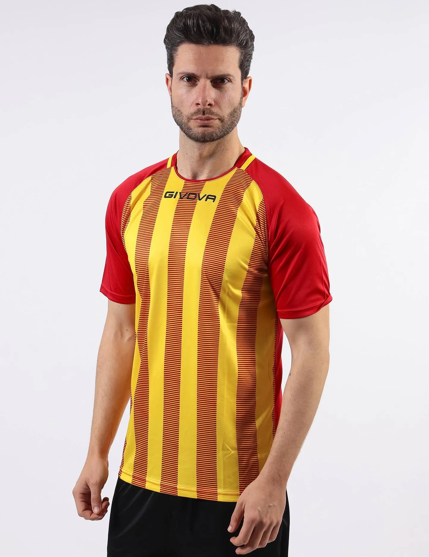 Sportshirt Givova Rugby Rood-geel
