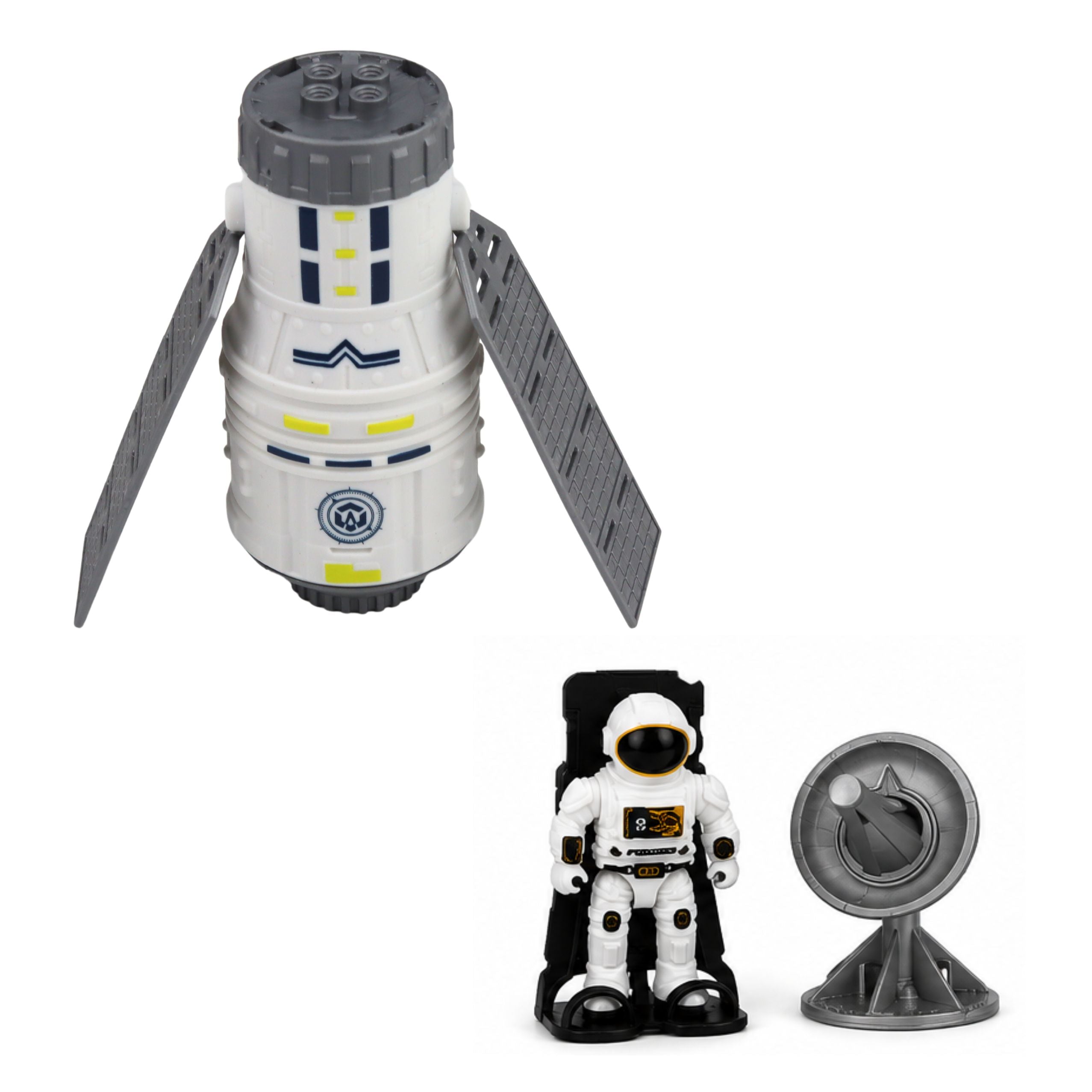 Space Ship Satellite Capsule Communication Antenna Astronaut Set