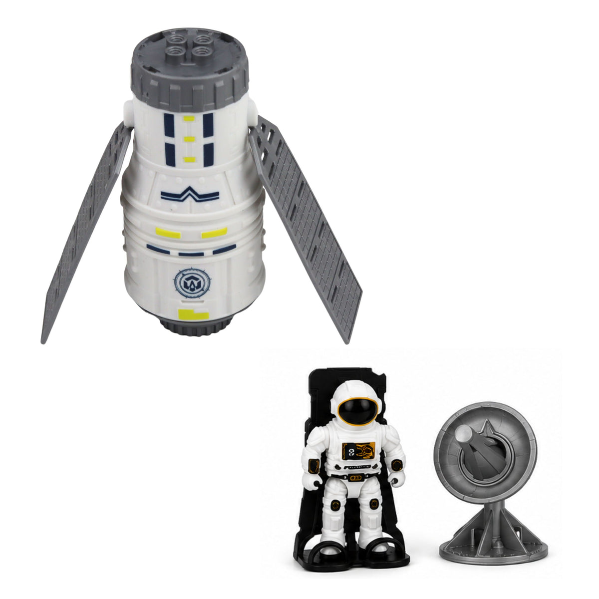Space Ship Satellite Capsule Communication Antenna Astronaut Set