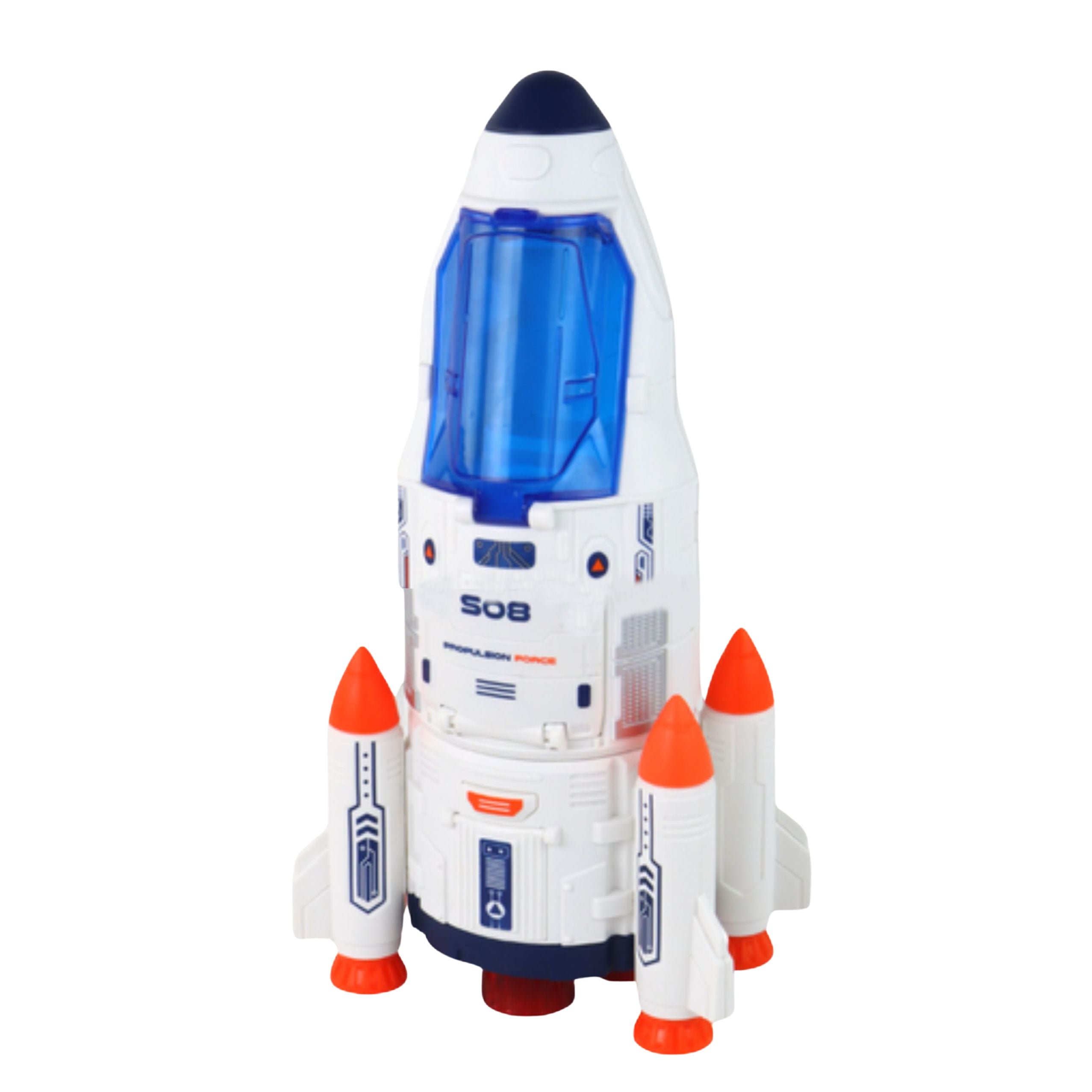 Large Space Set Ufo Rockets Rover Vehicles Ship Alien 8 Pcs.