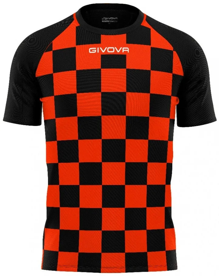 Maillot de sport Givova Dama Orange-noir Rouge