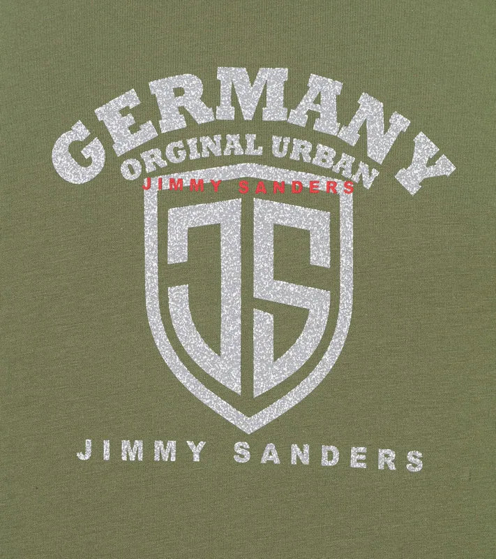 Camiseta masculina Jimmy Sanders Yuri Khaki verde