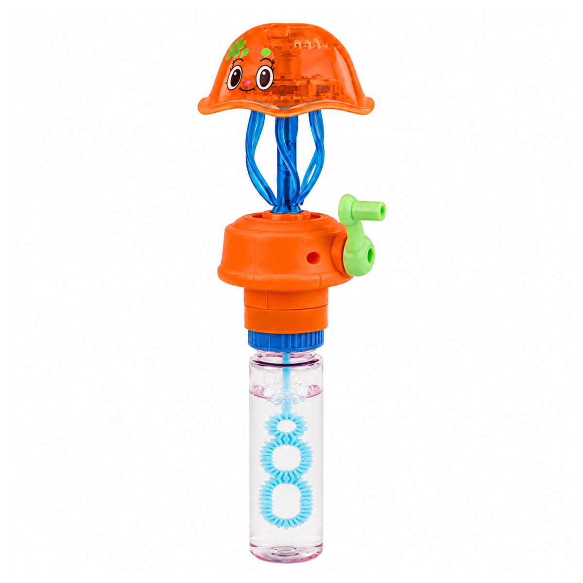 Jellyfish Soap Bubbles With Moving Tentacles Crank Led Light 40ml