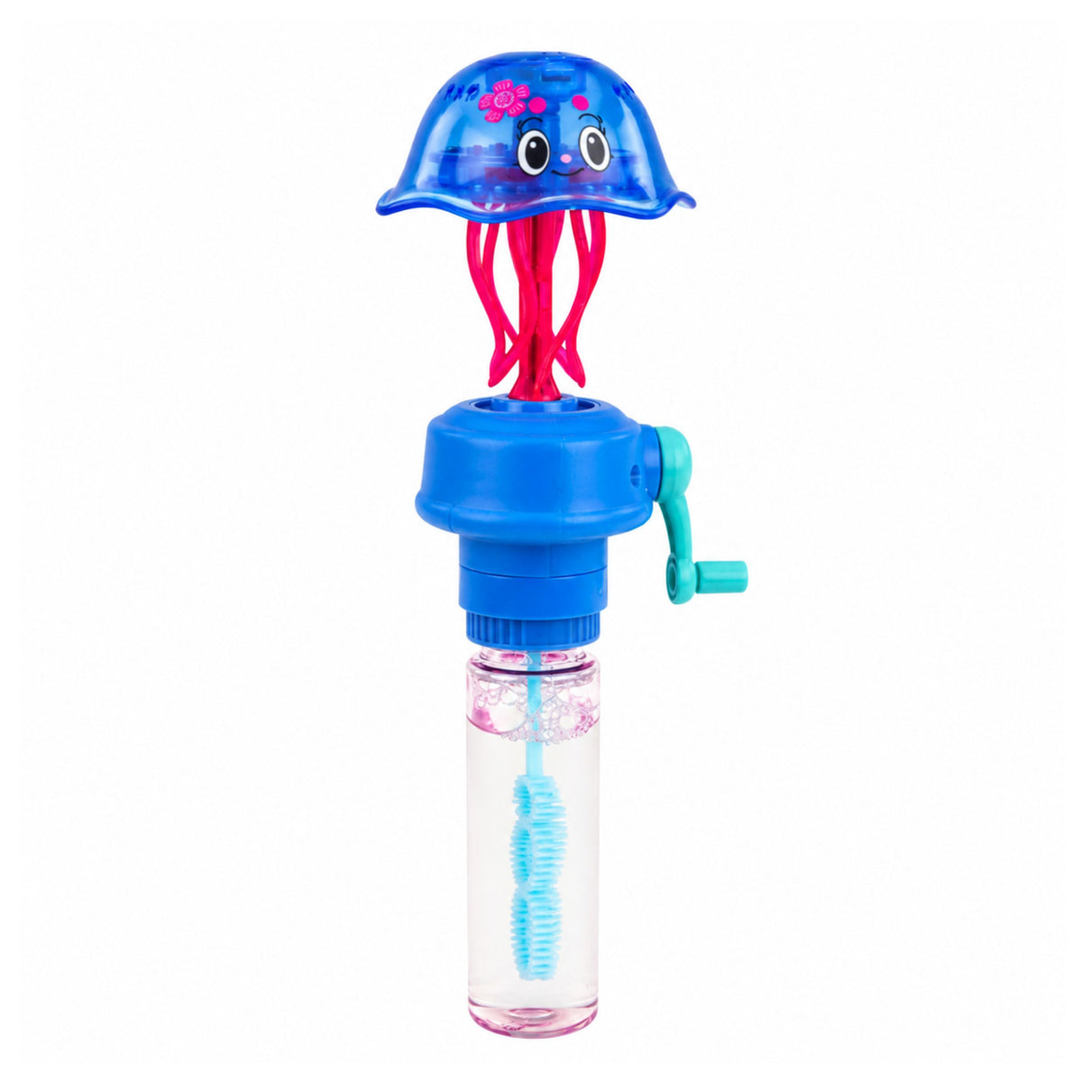 Jellyfish Soap Bubbles With Moving Tentacles Crank Led Light 40ml