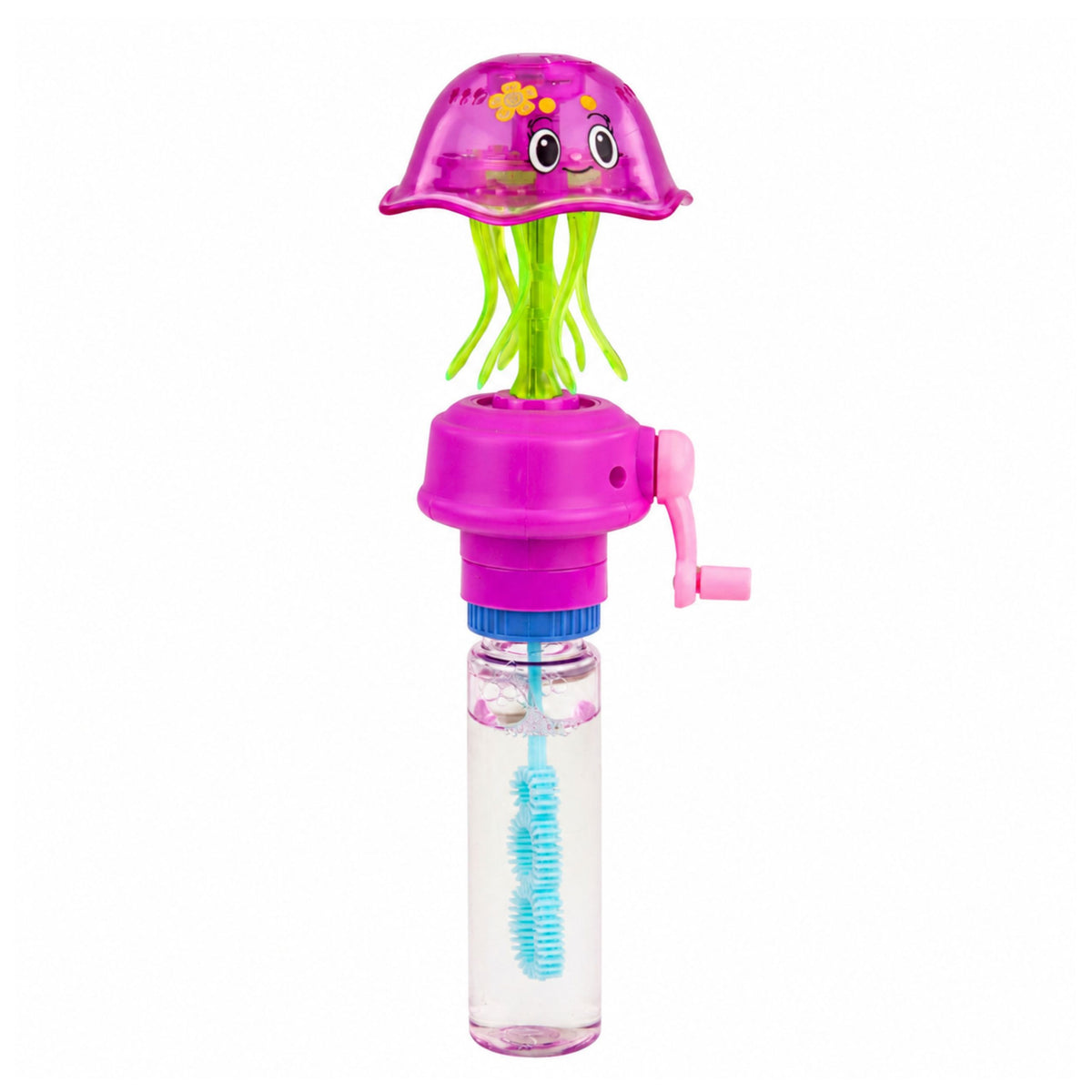 Jellyfish Soap Bubbles With Moving Tentacles Crank Led Light 40ml