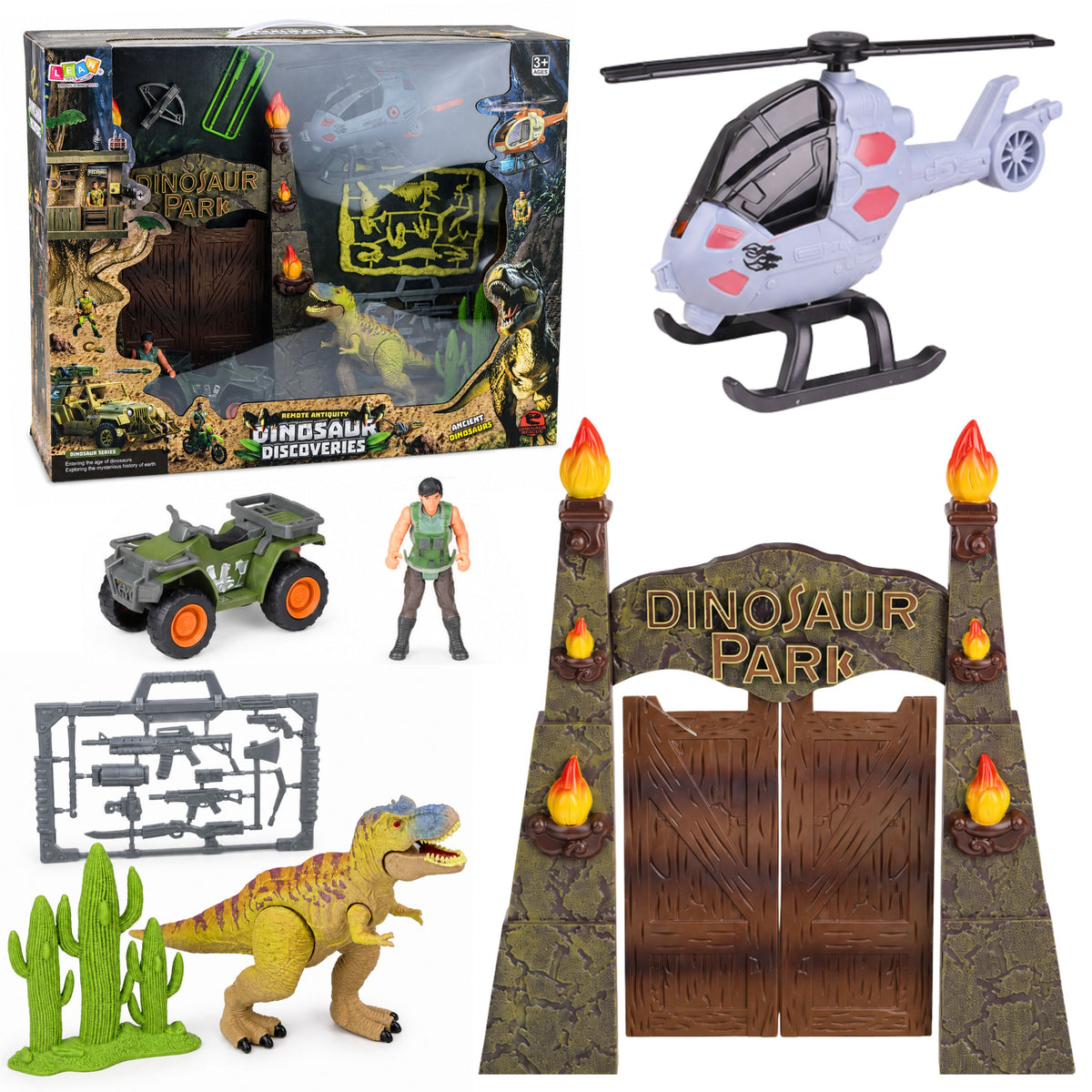 Eksplorator quadów do bazy badawczej Dinosaur Park Gate Helikopter