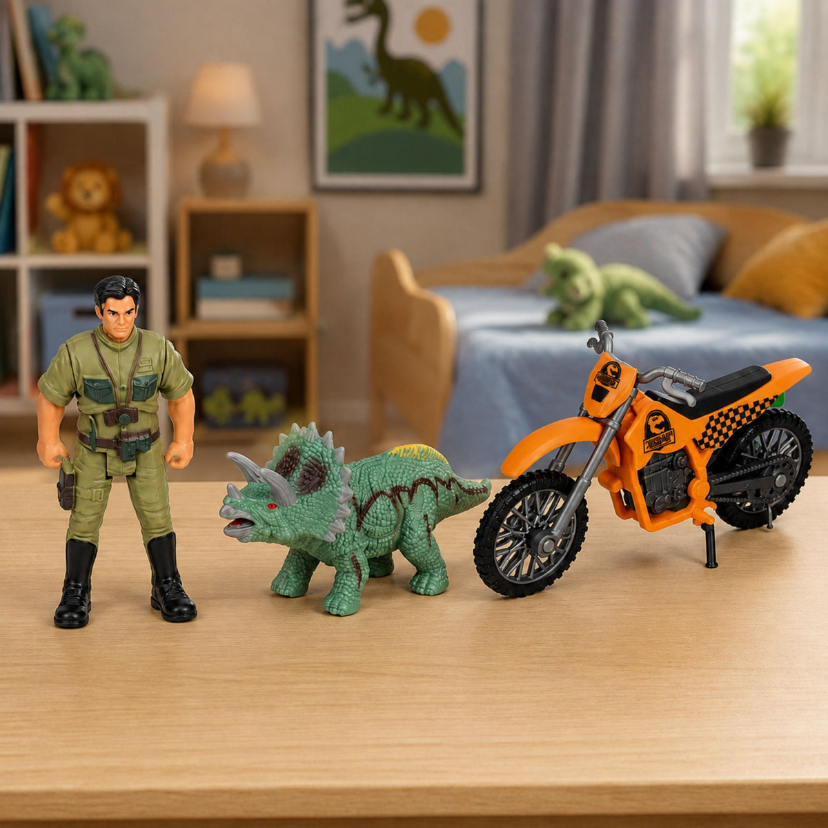 Dinosaur Research Base Set Dinosaurier Figurer Tornbur Tillbehör